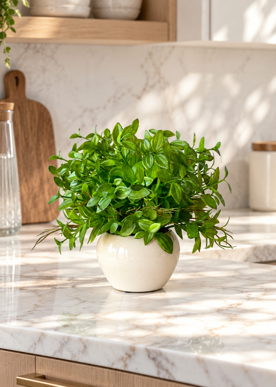 Artificial Green Schefflera Plant