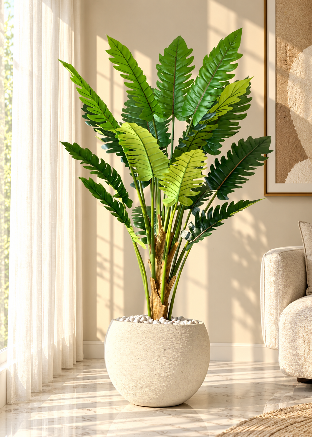 Artificial Tropical Philodendron Plant - 6 Feet