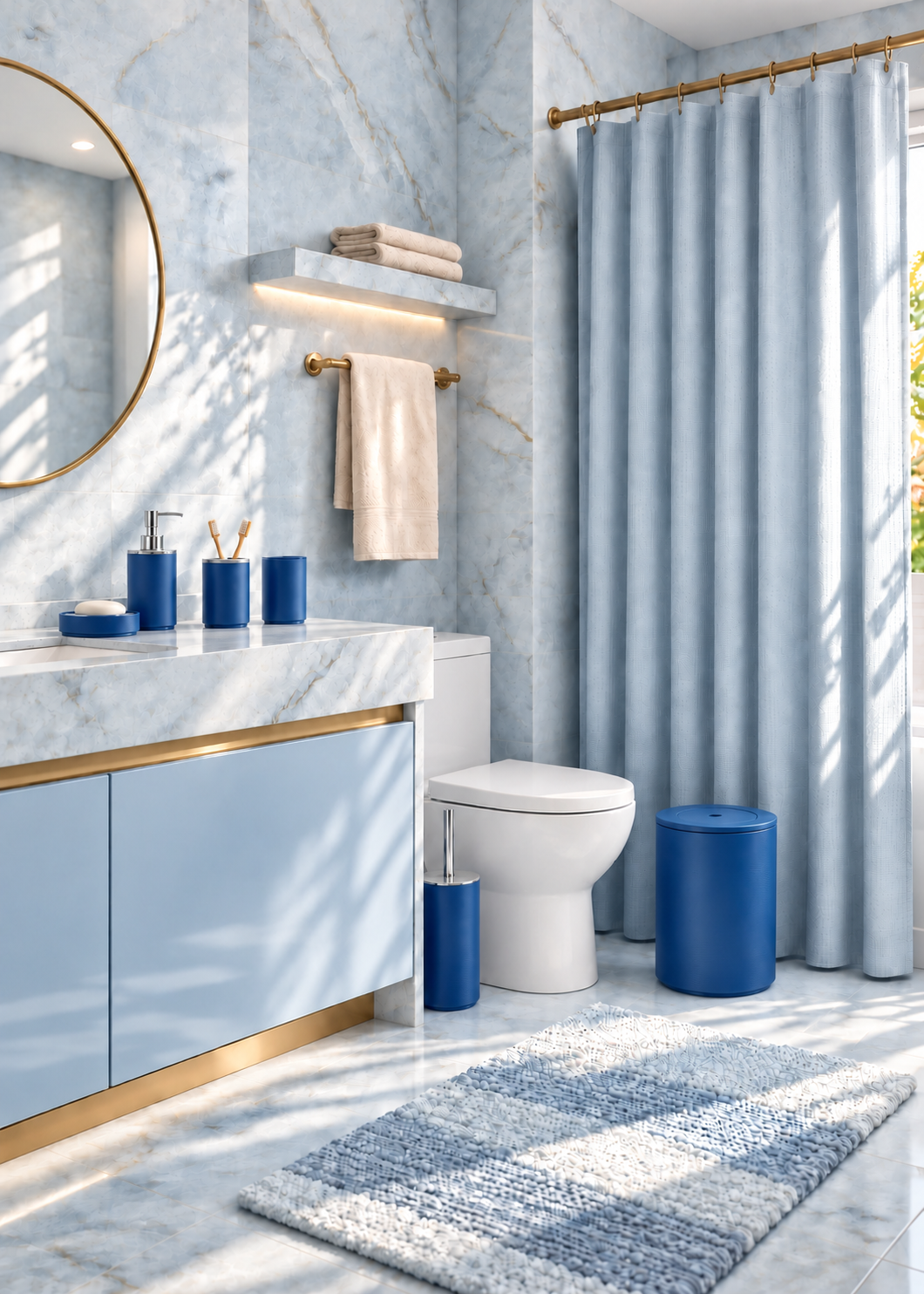 Cobalt Bathroom Set