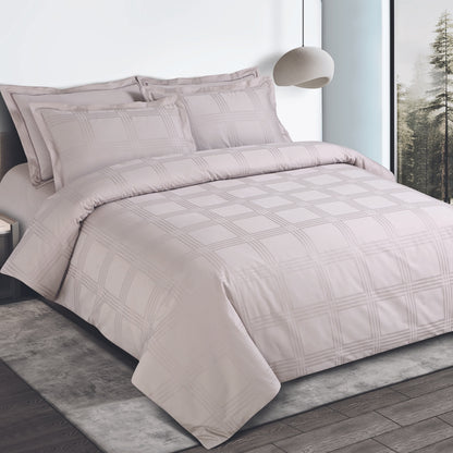 Amalfi Jacquard Bedsheet - Light Peach