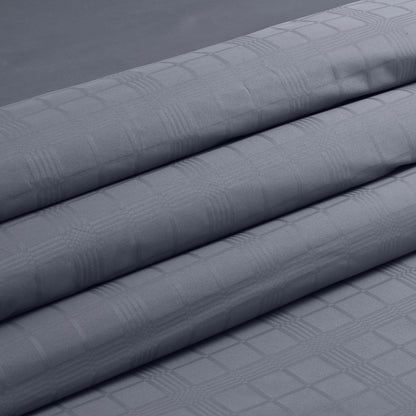 Jacquard King Size Bedsheet with 2 Pillow Covers-Grey