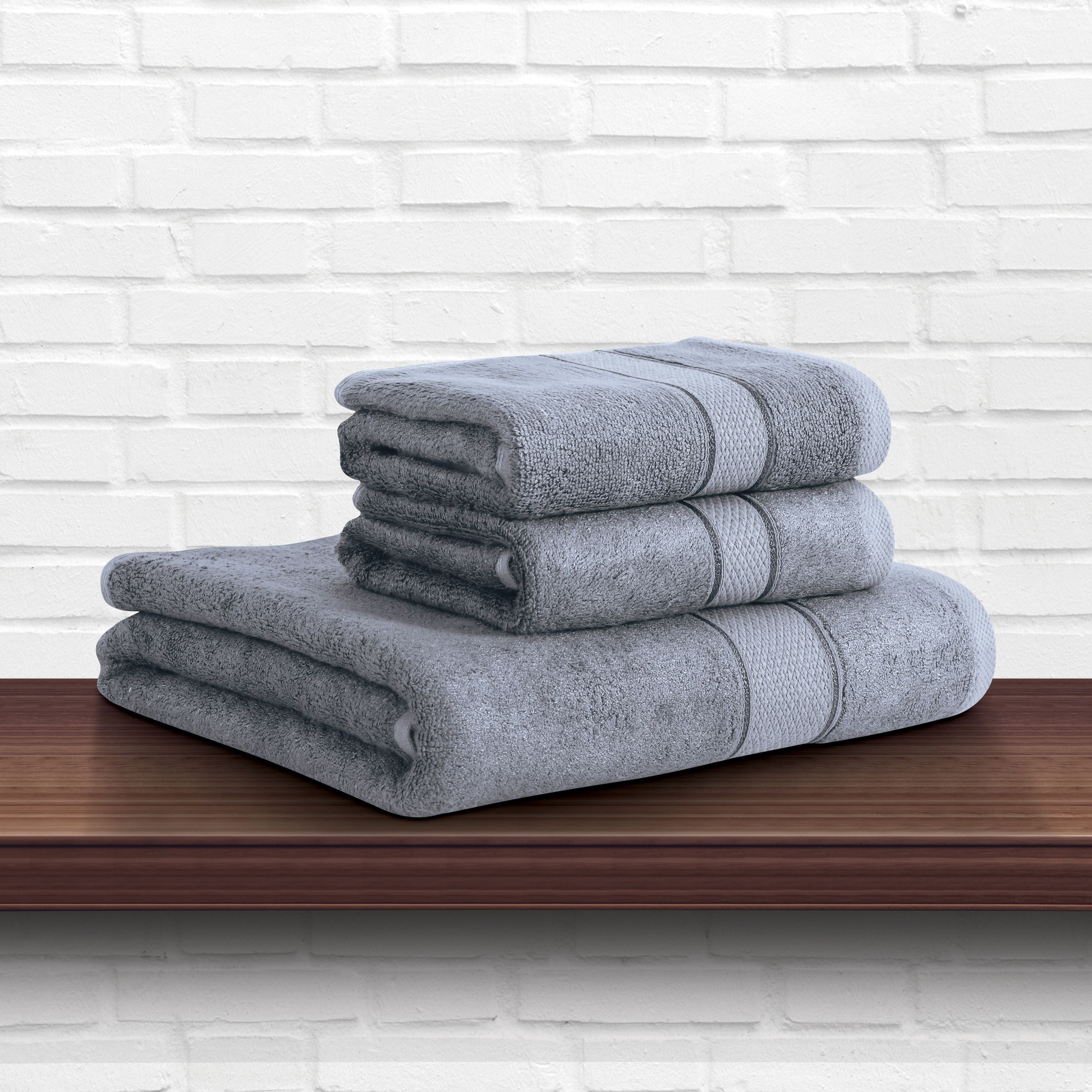 Bamboo Hand Towels -Grey