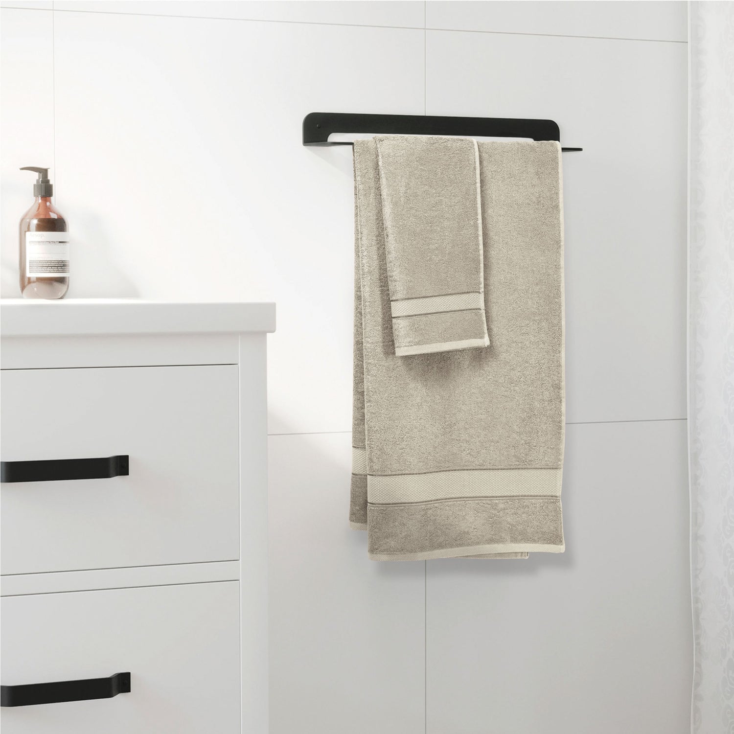 Bamboo Hand Towels -Olive Beige