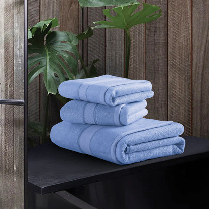 Bamboo Hand Towels - Sky Blue