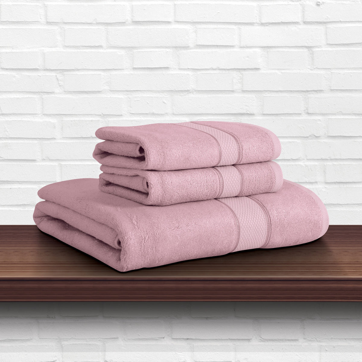 Bamboo Hand Towels - Dusky Rose