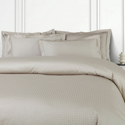 Como Jacquard Bedsheet - Olive Beige