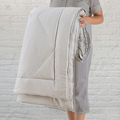 Eco-Luxe King Size Bamboo Comforter-Silver Grey