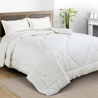 Eco-Luxe King Size Bamboo Comforter-Off White