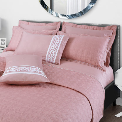 Kairo Quilted Bedcover - Rose Pink