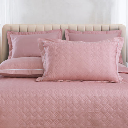 Kairo Quilted Bedcover - Rose Pink