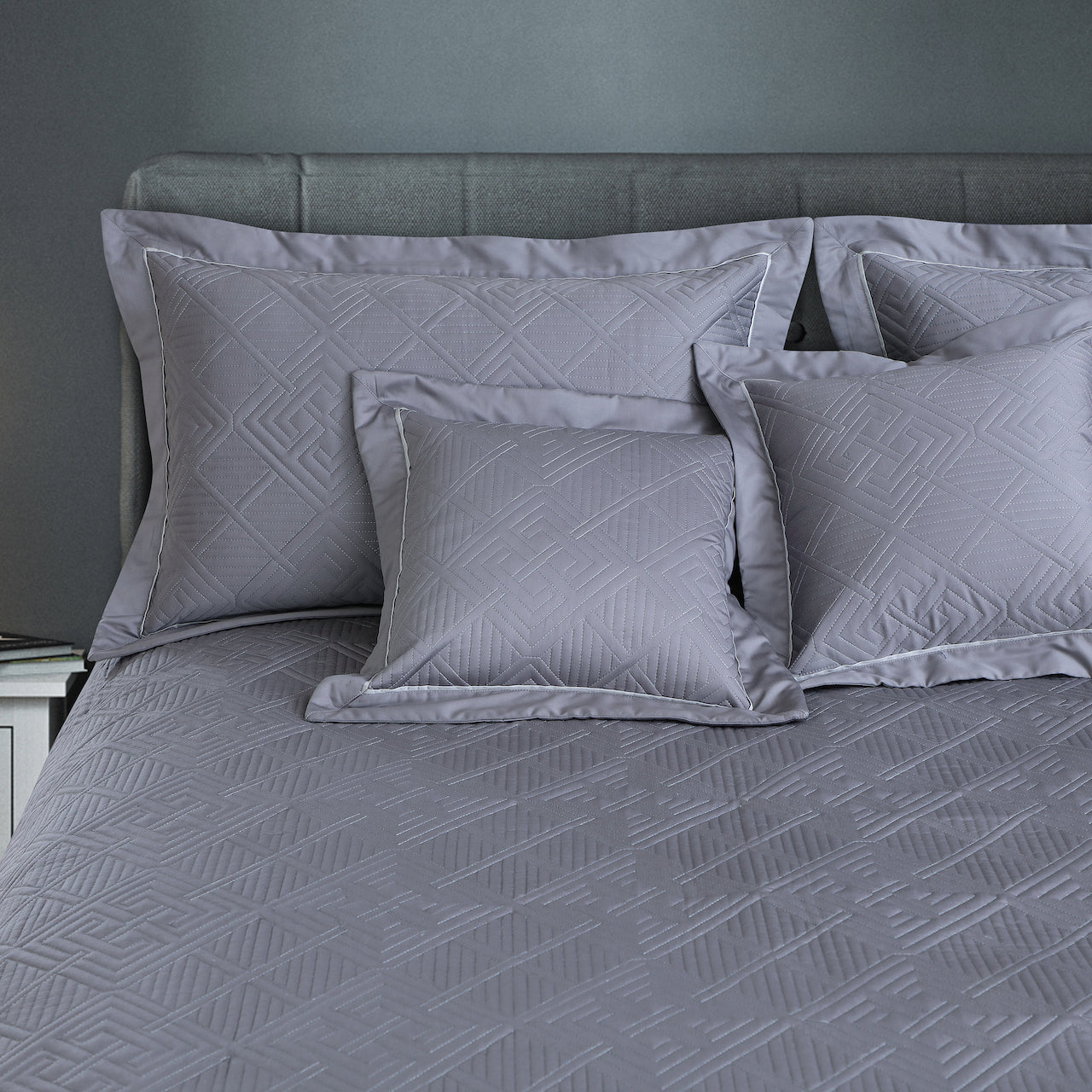 Kairo Quilted Bedcover - Grey