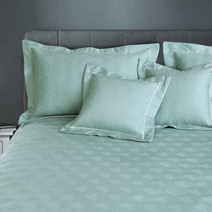 Kairo Quilted Bedcover - Mint Green