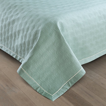 Kairo Quilted Bedcover - Mint Green