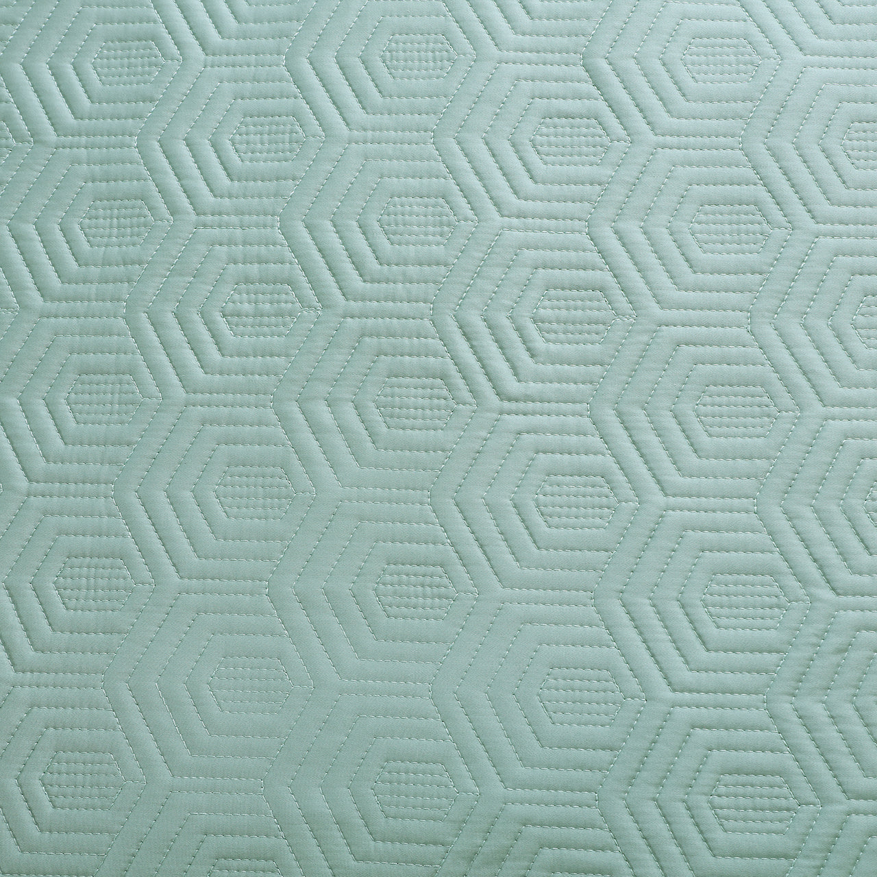 Kairo Quilted Bedcover - Mint Green