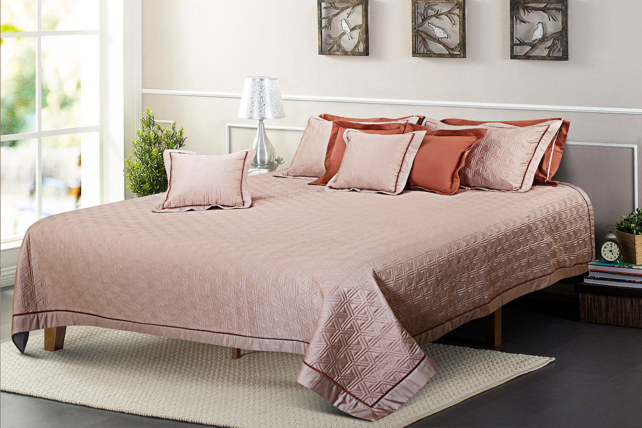 Kairo Quilted Bedcover - Beige