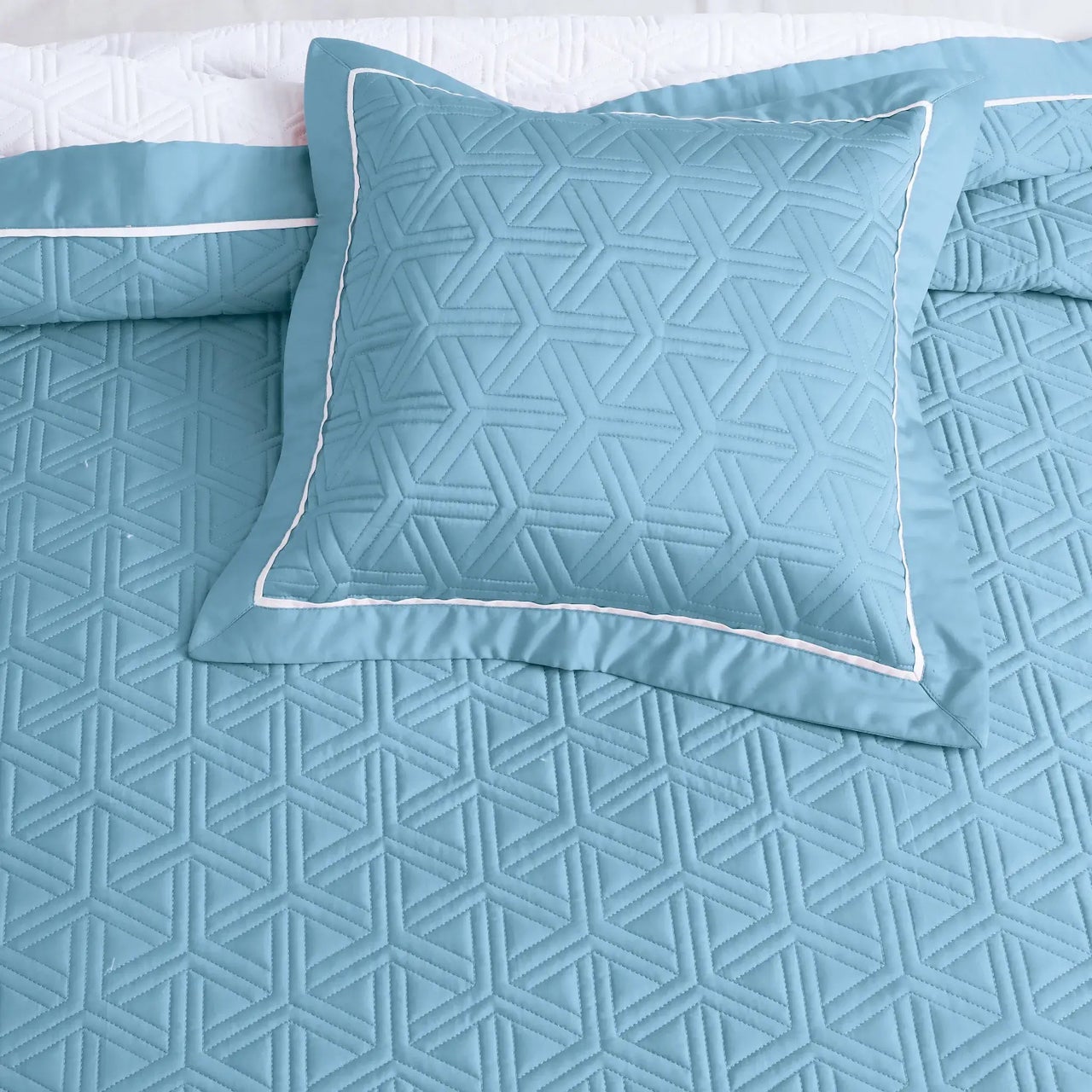 Kairo Quilted Bedcover - Blue