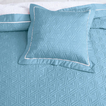 Kairo Quilted Bedcover - Blue