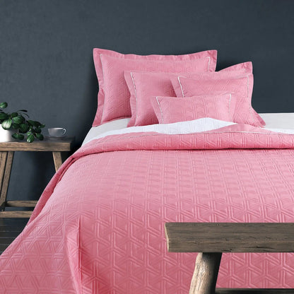 Kairo Quilted Bedcover - Rose