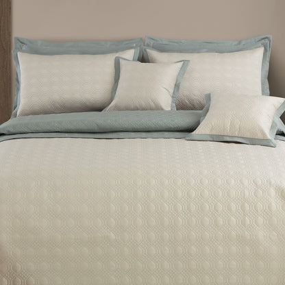 Luxe Bedspread Bedding Set - Beige &amp; Olive Green