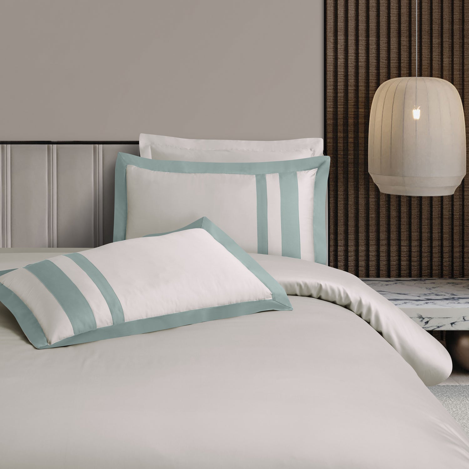 Jacquard King Size Bedsheet with 2 Pillow Covers-Olive Beige