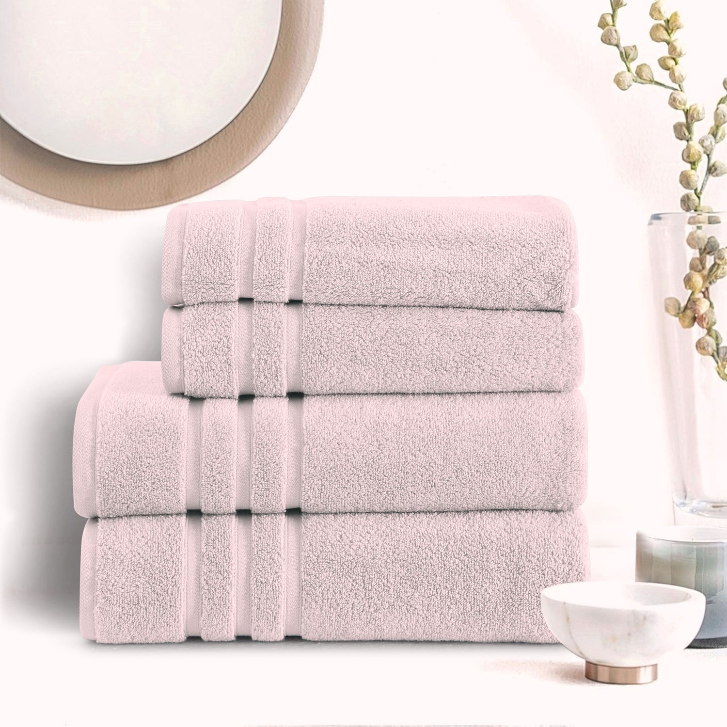 Zero Twist Bath Towel-Peach