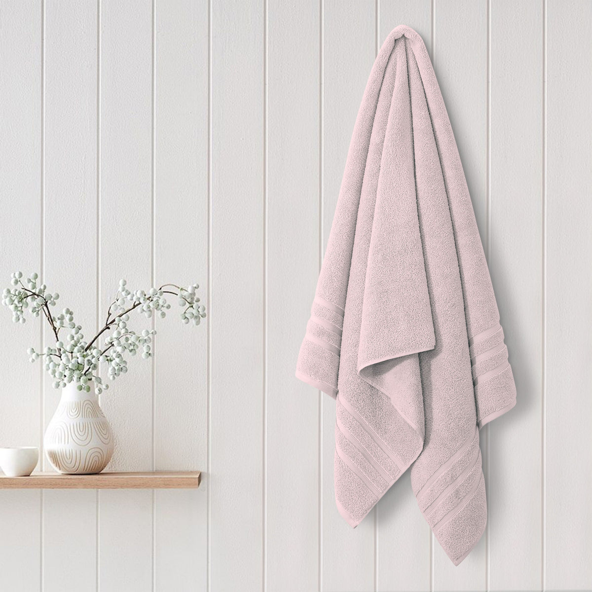 Zero Twist Bath Towel-Peach
