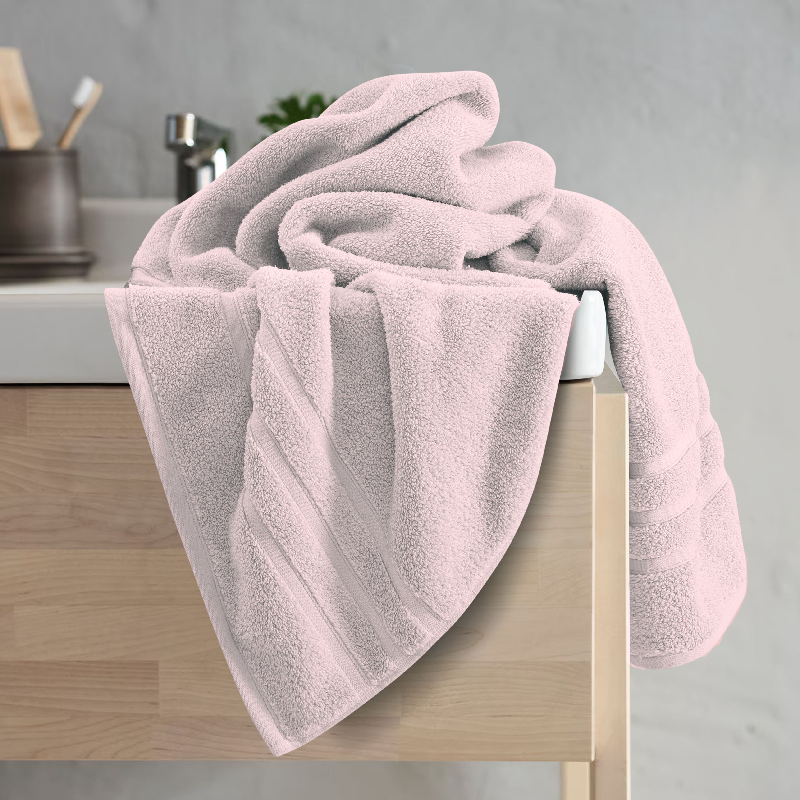 Zero Twist Bath Towel-Peach