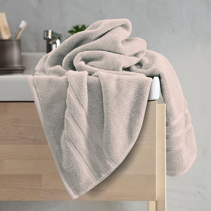 Zero Twist Bath Towel-Beige
