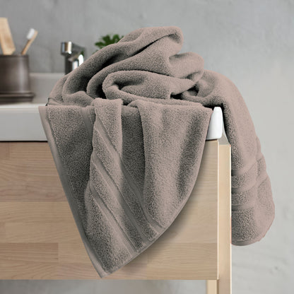 Zero Twist Hand Towels -Taupe Brown