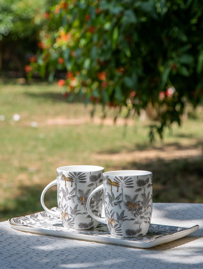 Madagascar Mug &amp; Platter Set (Set of 3)