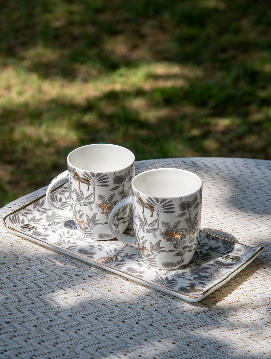 Madagascar Mug &amp; Platter Set (Set of 3)