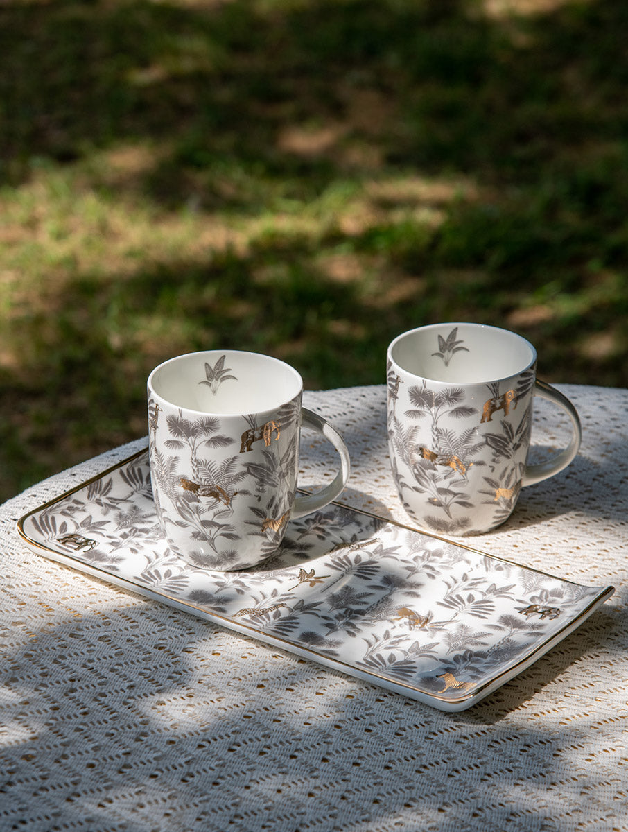 Madagascar Mug &amp; Platter Set (Set of 3)