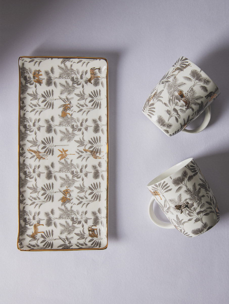 Madagascar Mug &amp; Platter Set (Set of 3)