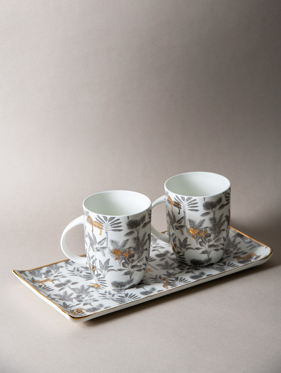 Madagascar Mug &amp; Platter Set (Set of 3)