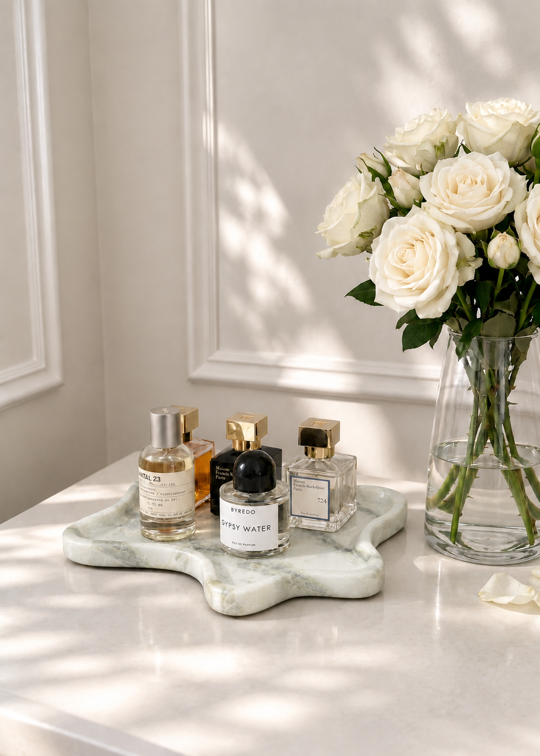 Marble Trinket Tray - Jade Mist