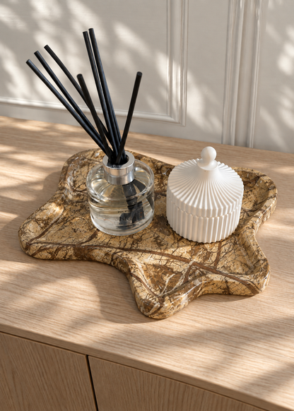 Marble Trinket Tray - Bidasar Brown