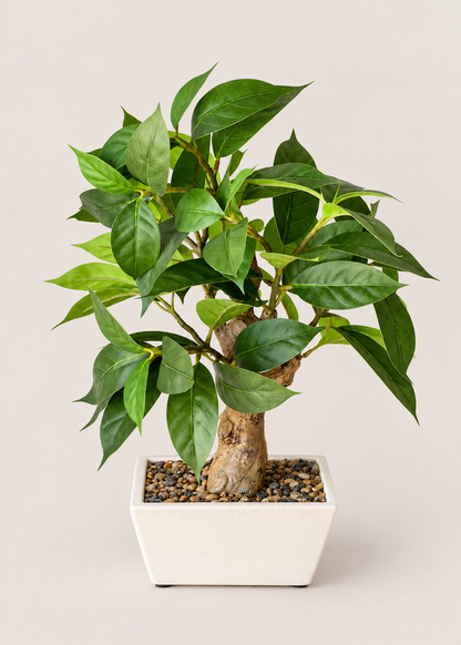 Artificial Jade Leaf Bonsai Plant