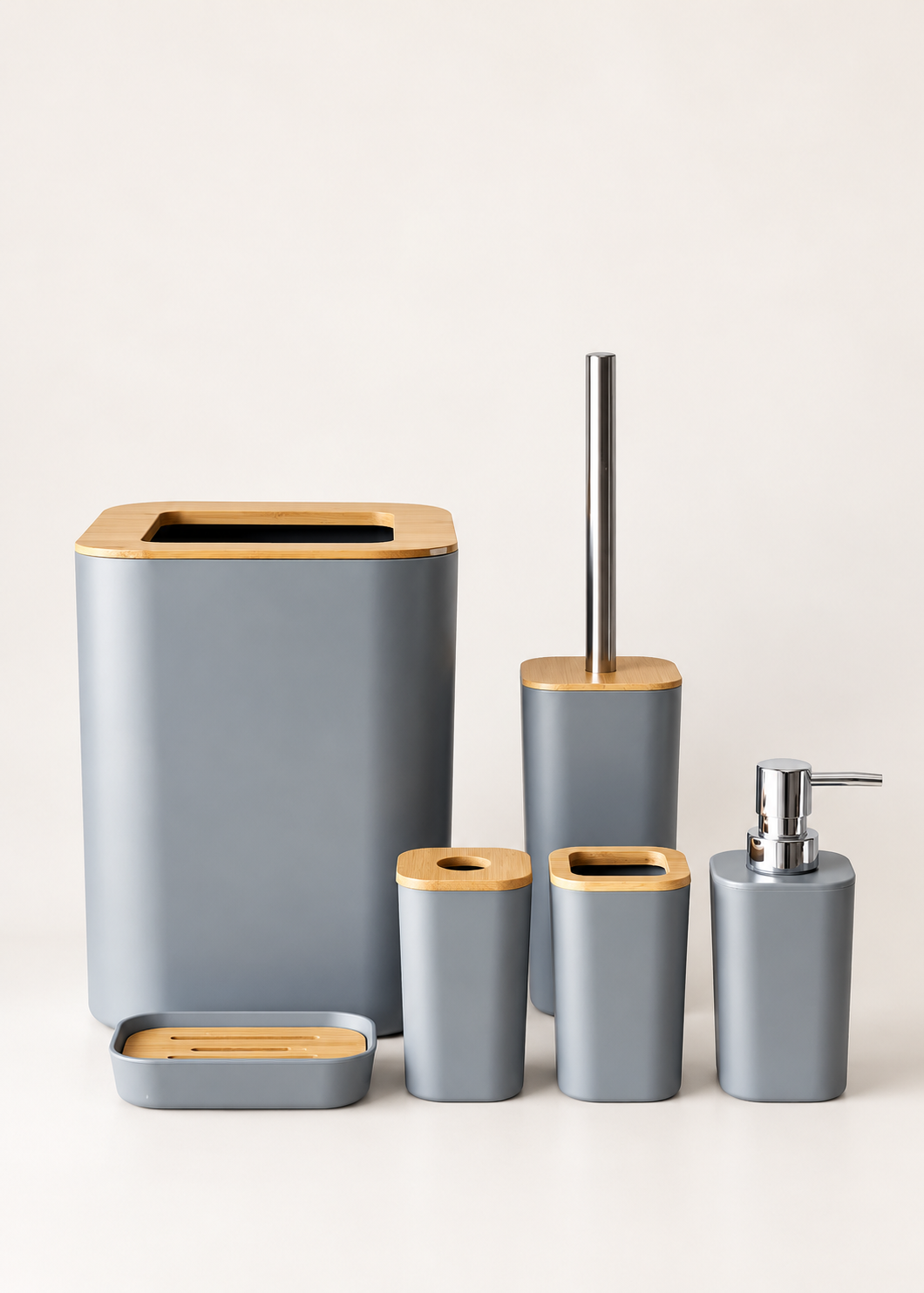 Azure Wood Bathroom Set
