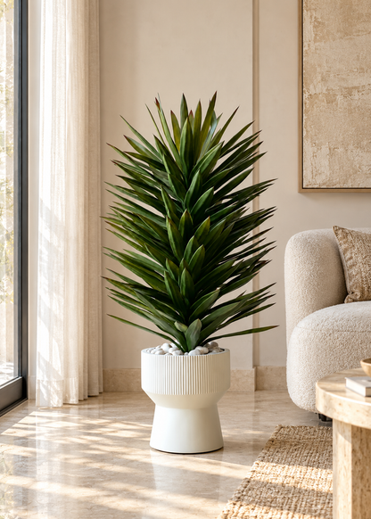Artificial Green Chiba Agave Plant - 3.6 Feet