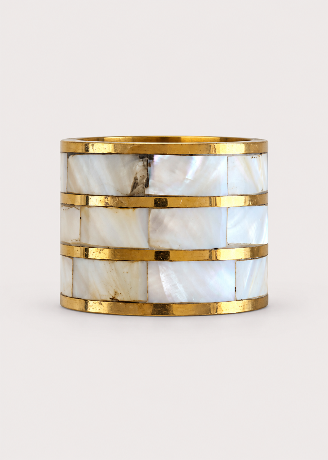 Golden Rhythm Napkin Rings - Set of 6