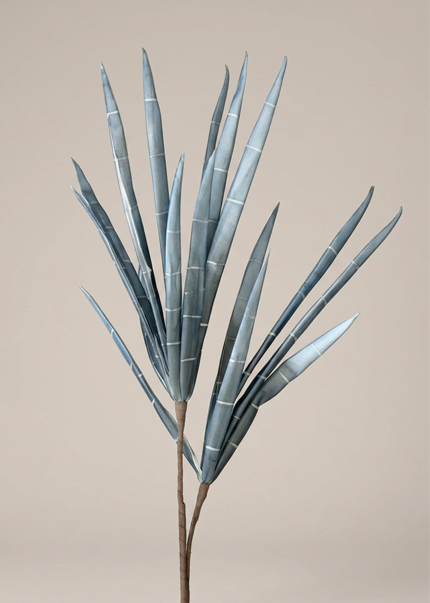 Artificial Bamboo Stalks - Blue Ombre (One Stem)