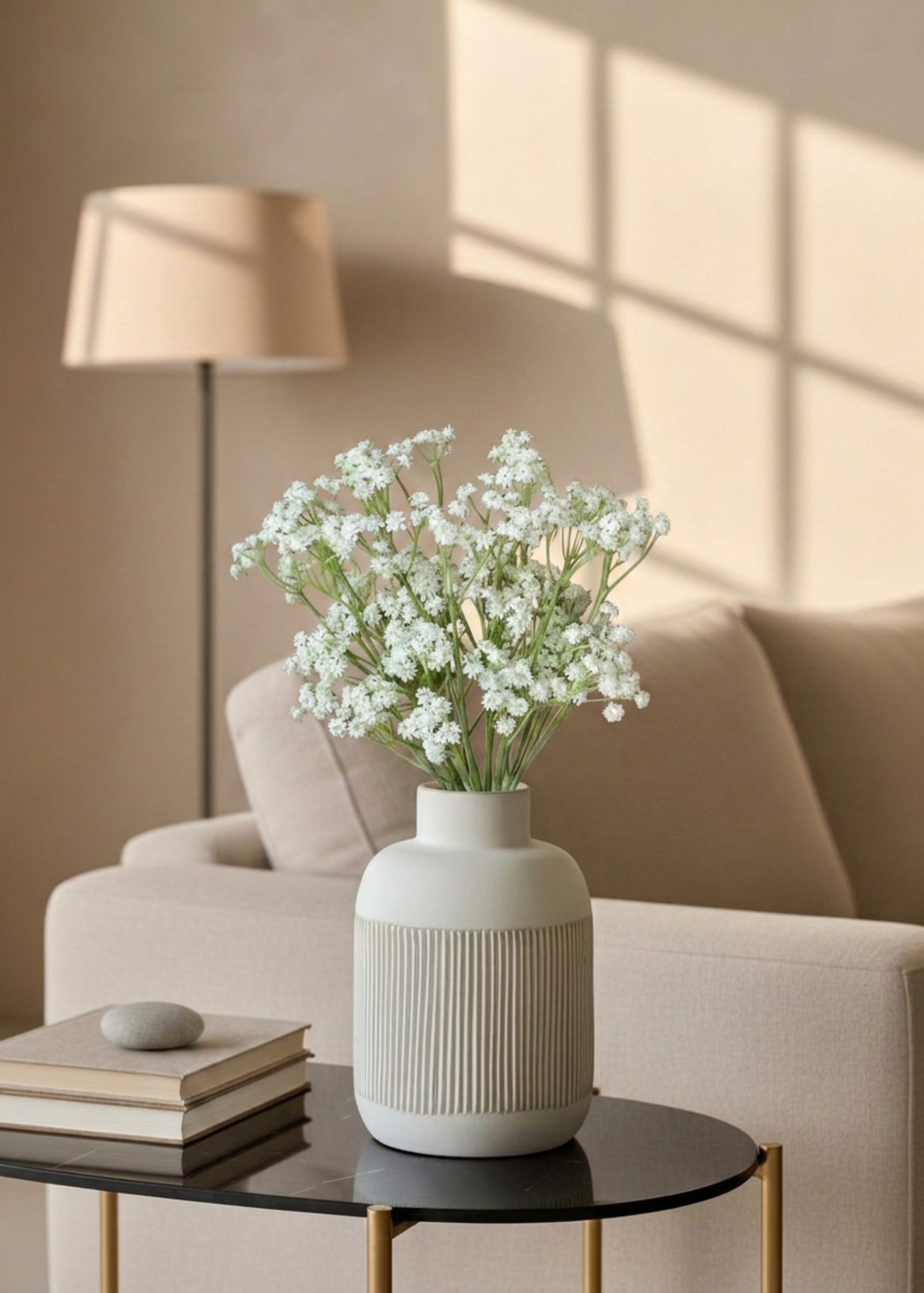 Artificial Babys Breath Bunch - Set of 2