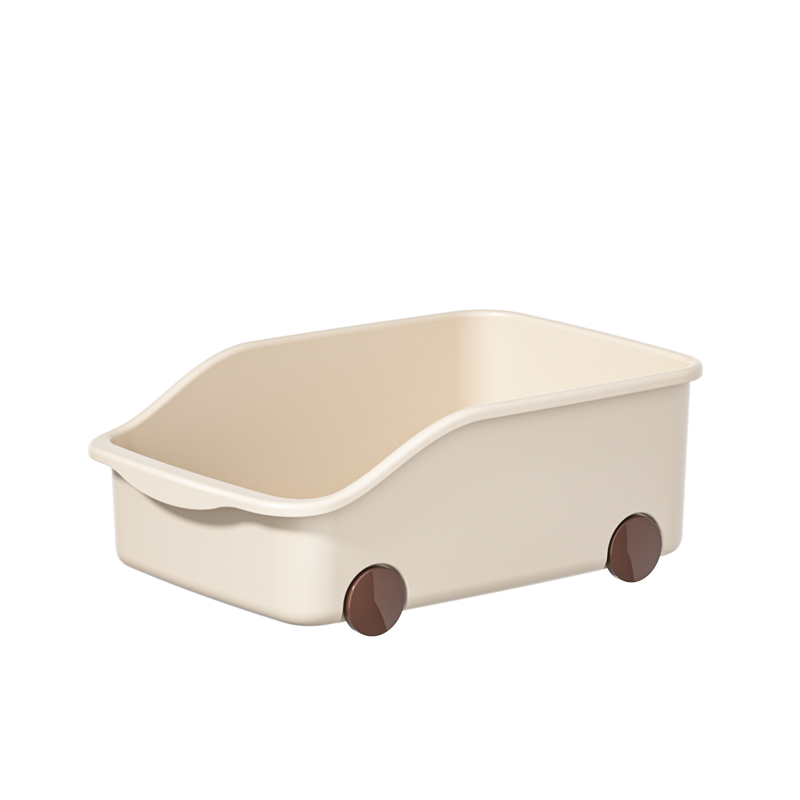 Multi-purpose basket with  wheels short type (Set of 2)