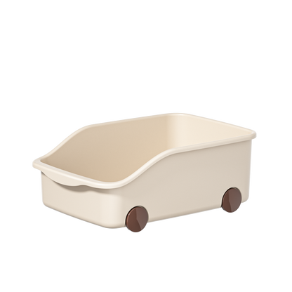 Multi-purpose basket with  wheels short type (Set of 2)