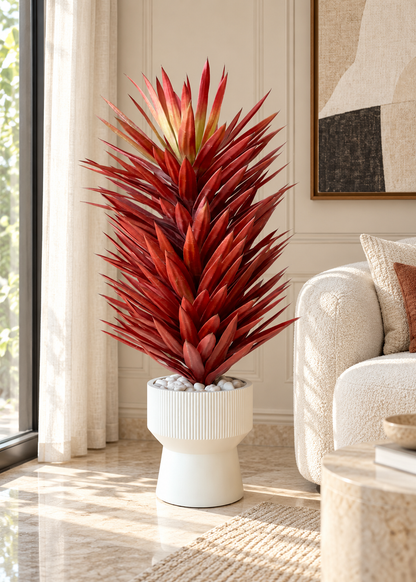 Artificial Red Chiba Agave Plant - 3.6 Feet