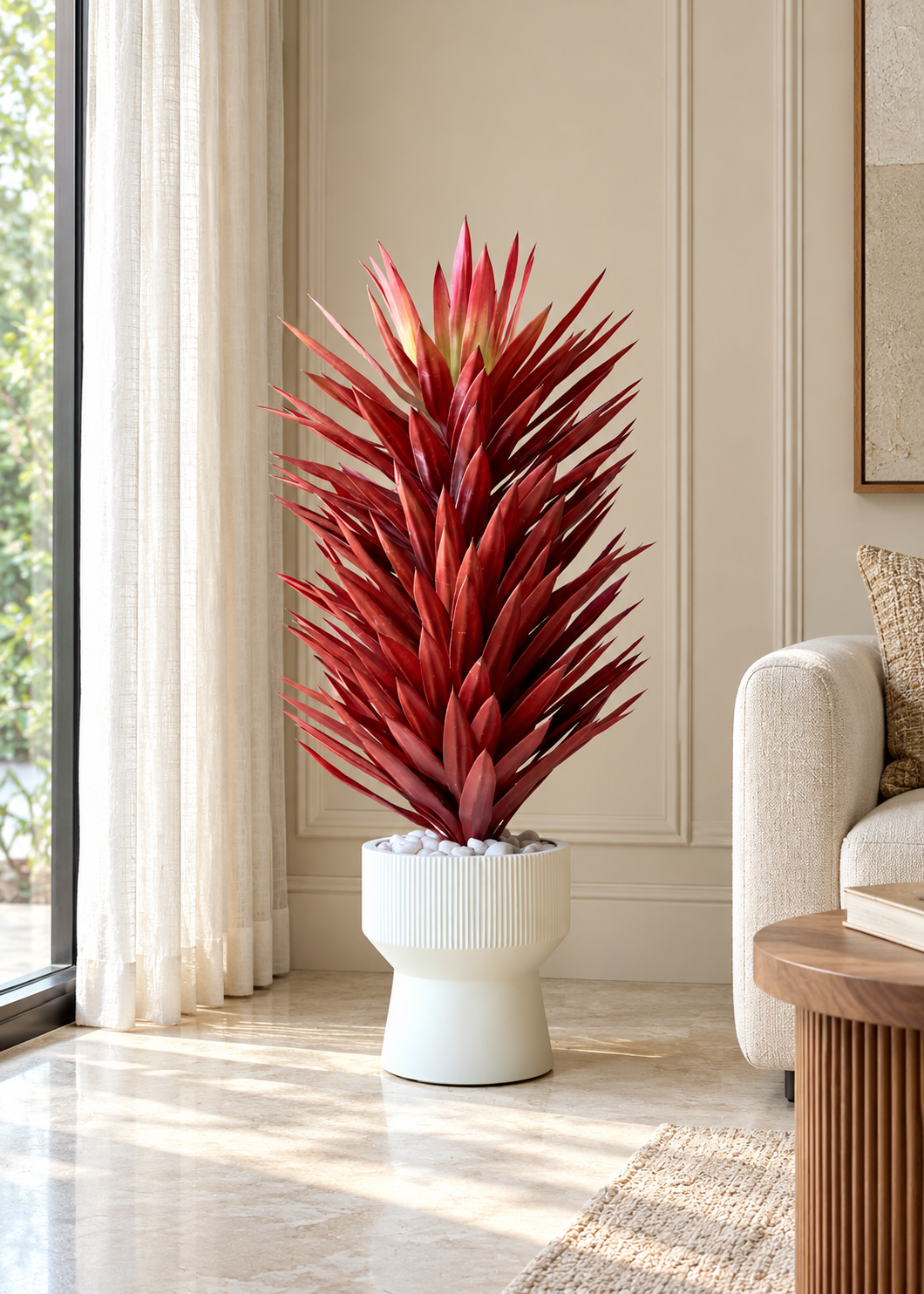 Artificial Red Chiba Agave Plant - 3.6 Feet