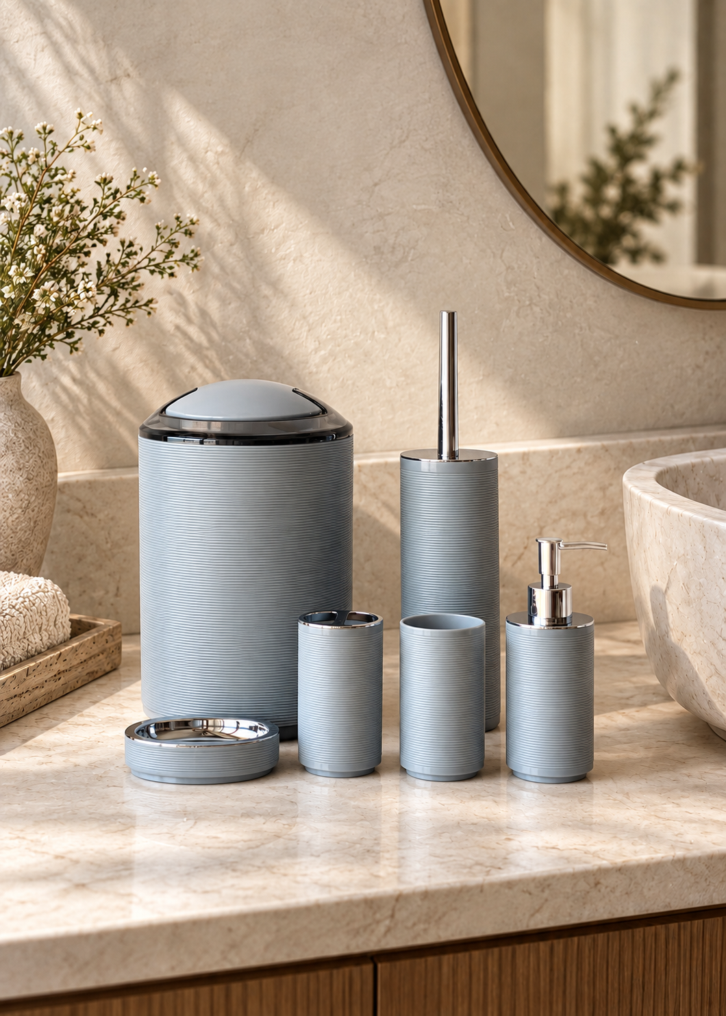 Slate Bathroom Set