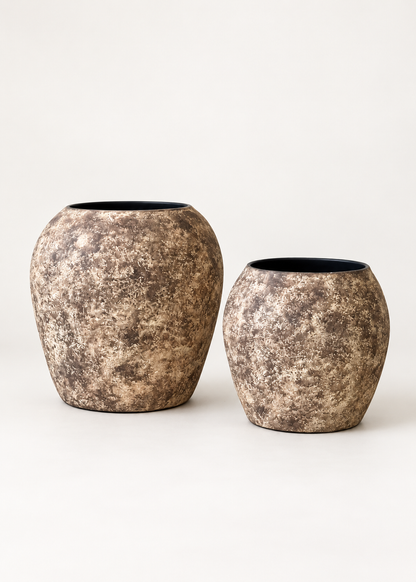 Fossil Planters - Aged Brown