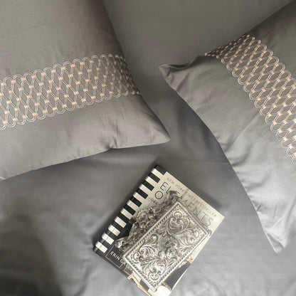 Lisse Dark Grey Bedsheet Set