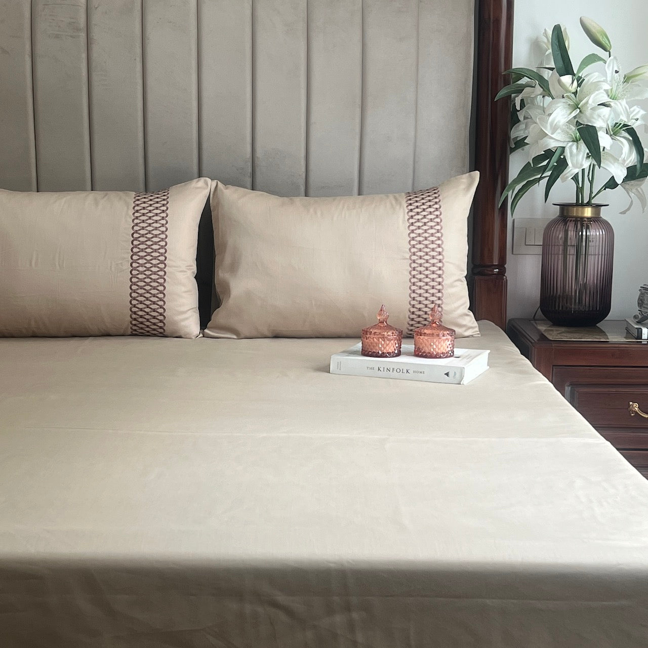 Lisse Sand Bedsheet Set